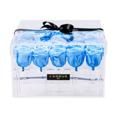 Large Rose Acrylic Box
