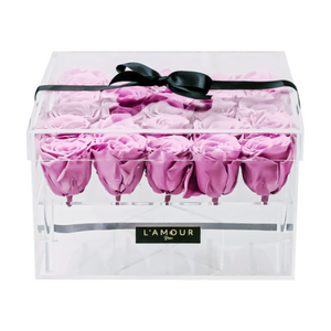 Large Rose Acrylic Box